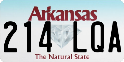 AR license plate 214LQA