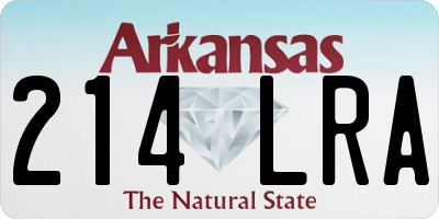 AR license plate 214LRA