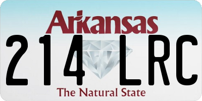 AR license plate 214LRC