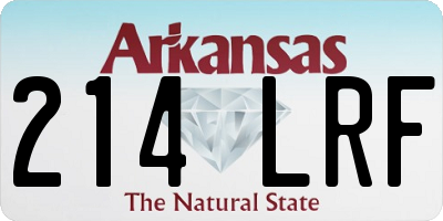 AR license plate 214LRF