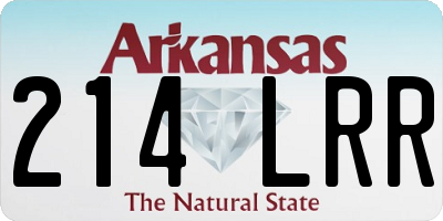AR license plate 214LRR