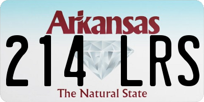 AR license plate 214LRS