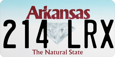 AR license plate 214LRX