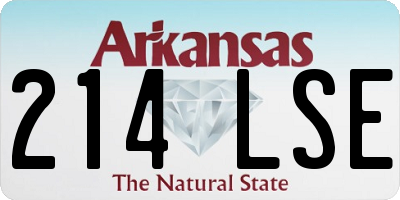 AR license plate 214LSE