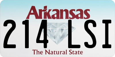 AR license plate 214LSI