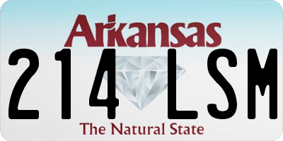 AR license plate 214LSM
