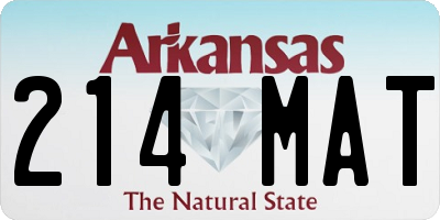 AR license plate 214MAT