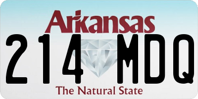 AR license plate 214MDQ