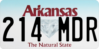 AR license plate 214MDR