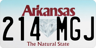 AR license plate 214MGJ