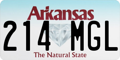 AR license plate 214MGL