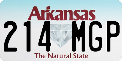 AR license plate 214MGP