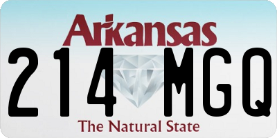 AR license plate 214MGQ