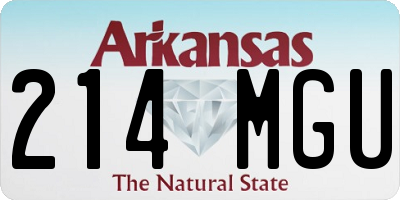 AR license plate 214MGU