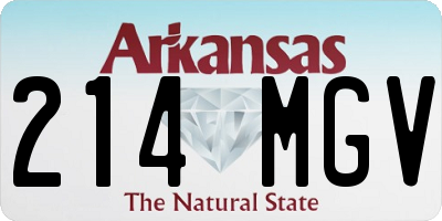 AR license plate 214MGV