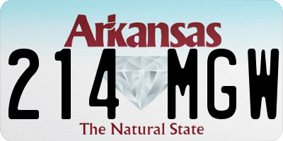 AR license plate 214MGW
