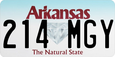 AR license plate 214MGY