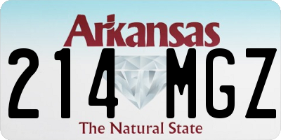 AR license plate 214MGZ