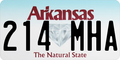 AR license plate 214MHA