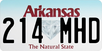AR license plate 214MHD