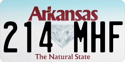 AR license plate 214MHF