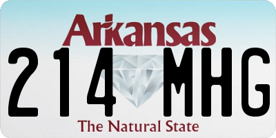 AR license plate 214MHG