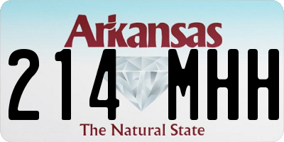 AR license plate 214MHH