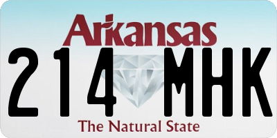 AR license plate 214MHK