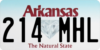 AR license plate 214MHL