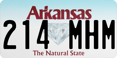 AR license plate 214MHM