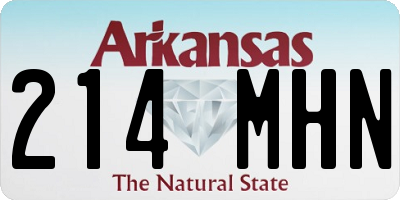 AR license plate 214MHN