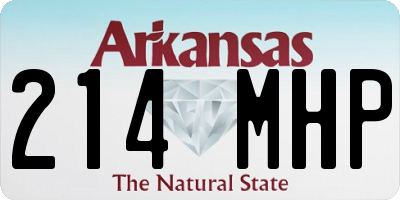 AR license plate 214MHP