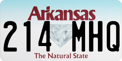 AR license plate 214MHQ