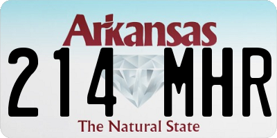 AR license plate 214MHR