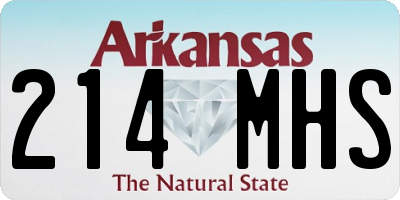 AR license plate 214MHS