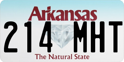 AR license plate 214MHT
