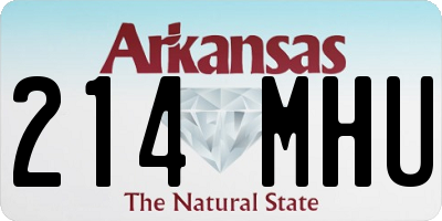 AR license plate 214MHU