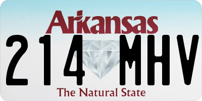 AR license plate 214MHV