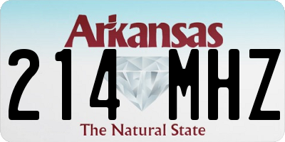 AR license plate 214MHZ