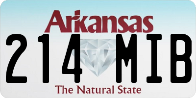 AR license plate 214MIB