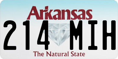 AR license plate 214MIH