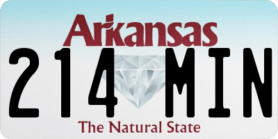 AR license plate 214MIN