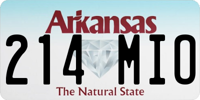 AR license plate 214MIO