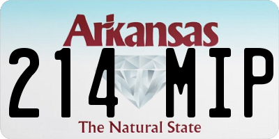 AR license plate 214MIP
