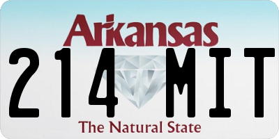 AR license plate 214MIT