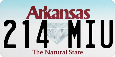 AR license plate 214MIU