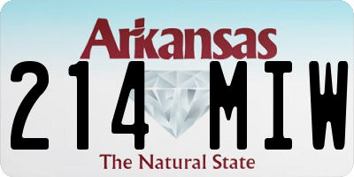 AR license plate 214MIW