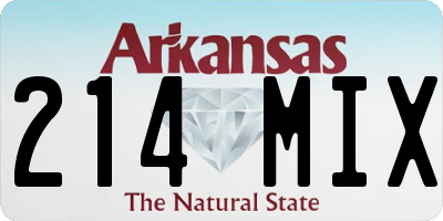AR license plate 214MIX