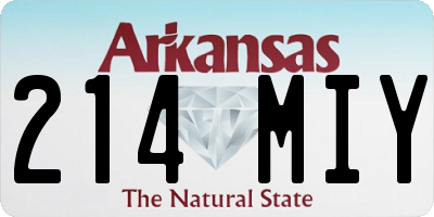 AR license plate 214MIY