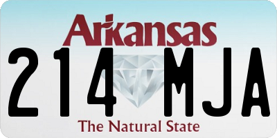AR license plate 214MJA